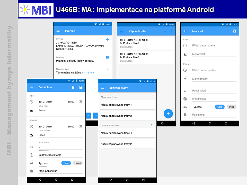 MA: Implementace řešení na platformě Android
